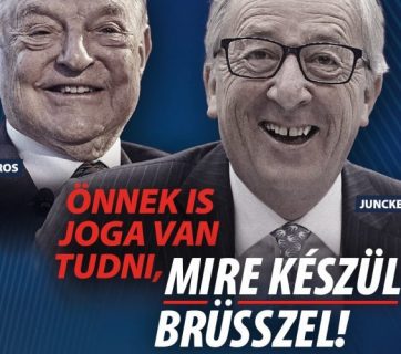 Hungarian government propaganda poster