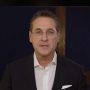 Heinz-Christian Strache making a video statement on his Facebook page